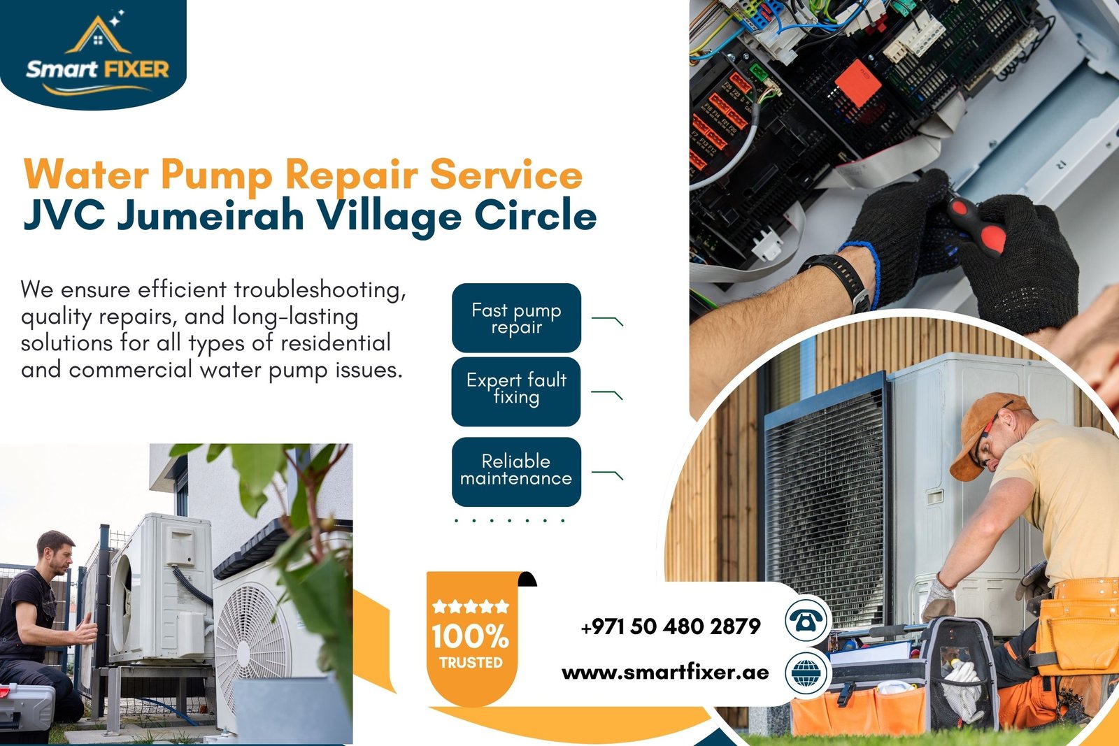 Water Pump Repair Service JVC Jumeirah Village Circle