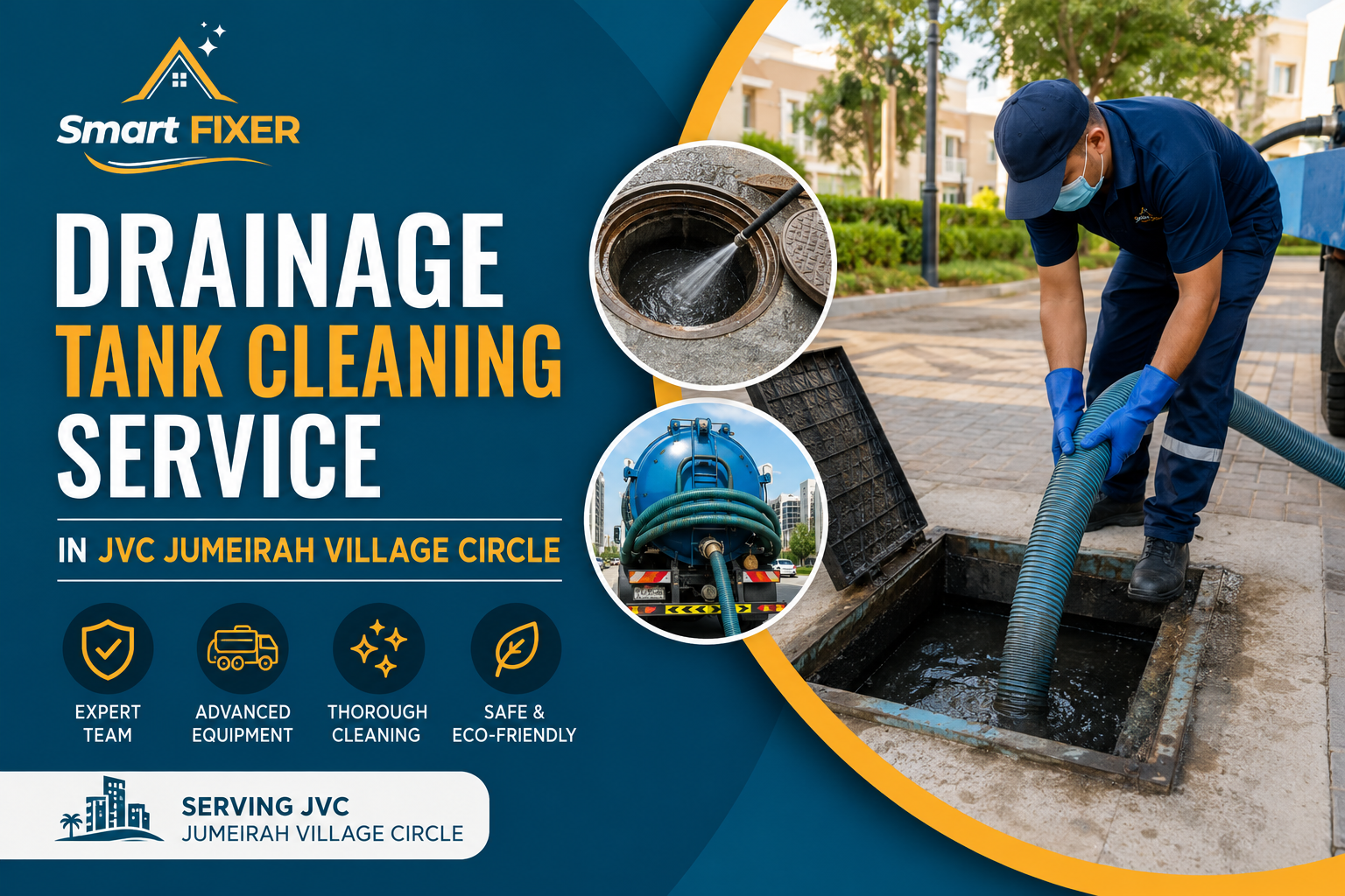Drainage Tank Cleaning Service in JVC Jumeirah Village Circle