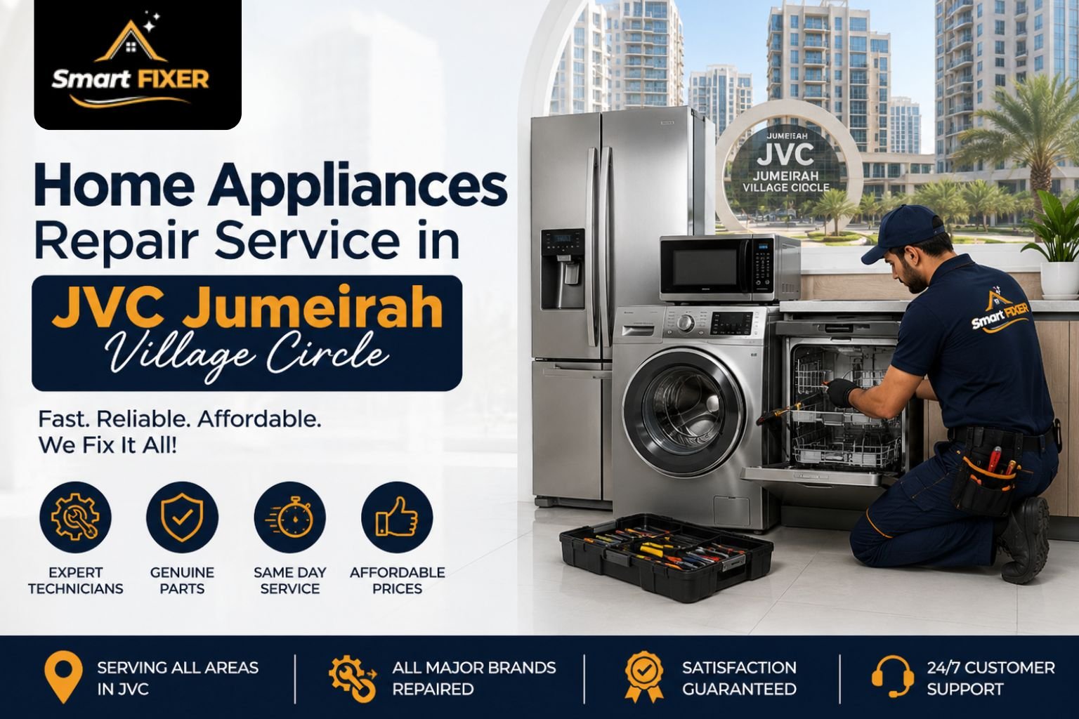 Home Appliances Repair Service in JVC Jumeirah Village Circle